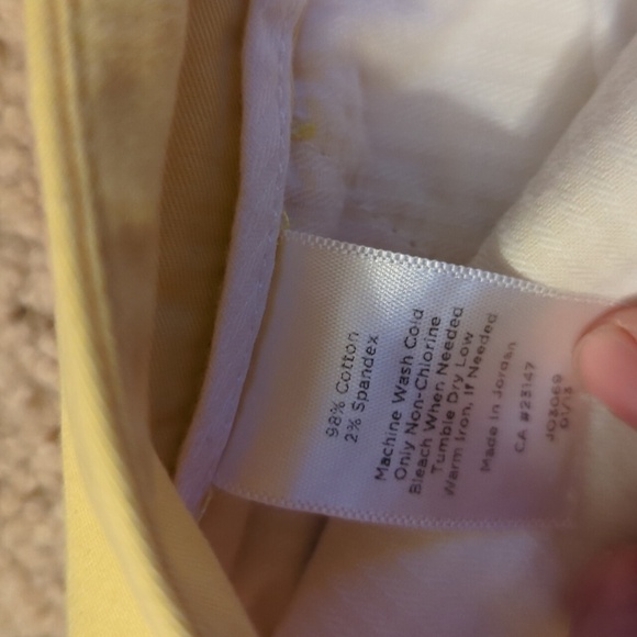 Talbots Yellow Shorts Size 16 - Picture 4 of 4